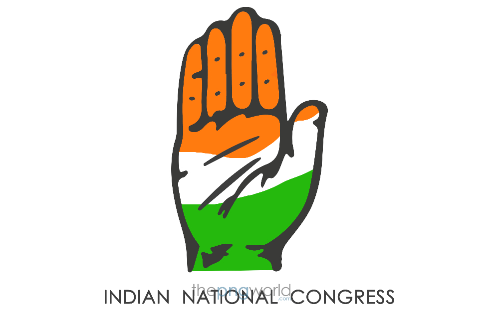 Indian National Congress Logo with text PNG congress,logo,party,government,india,vector,bharat,sarkar,inc